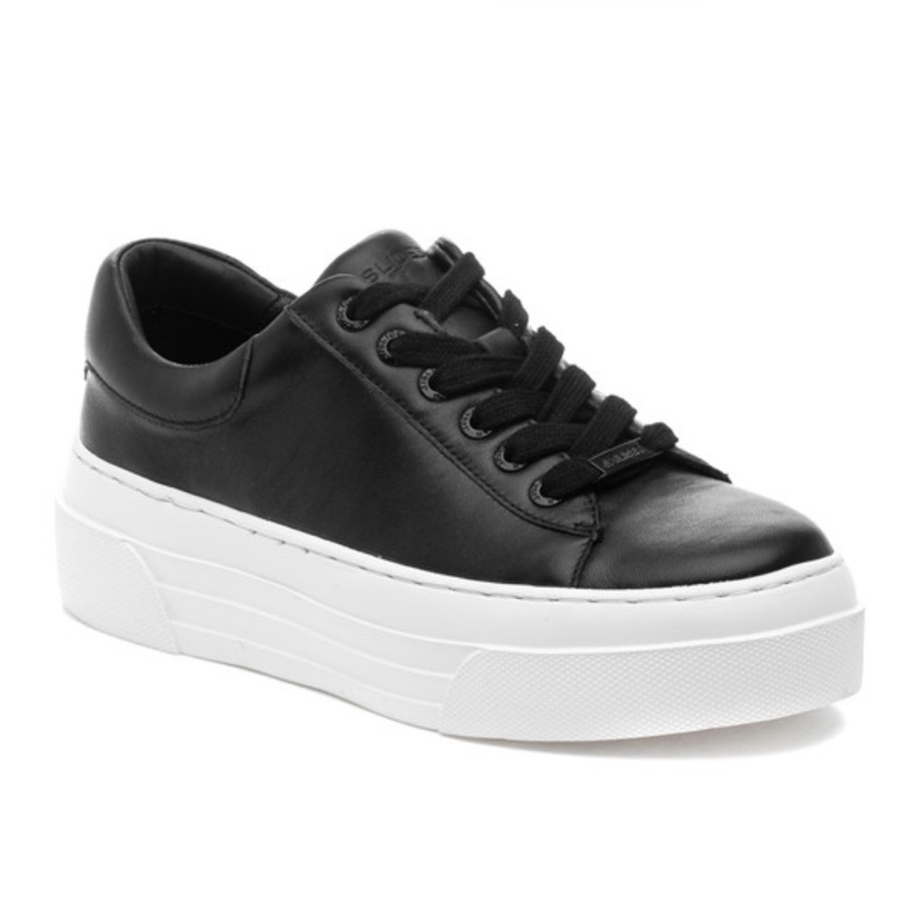 J Slides Amanda Black leather Sneakers
